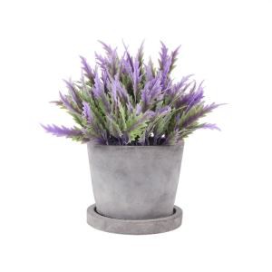 인공 식물 분재 보라색 꽃